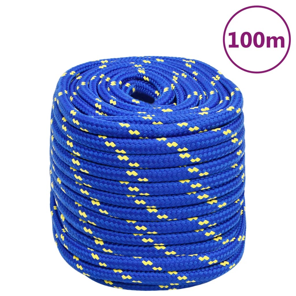 vidaXL Lodné lano modré 18 mm 100 m polypropylén