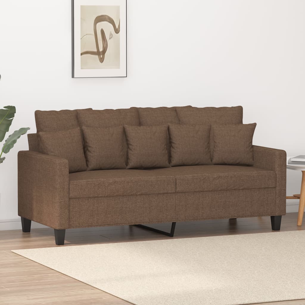 vidaXL 2-miestna pohovka hnedá 140 cm látka