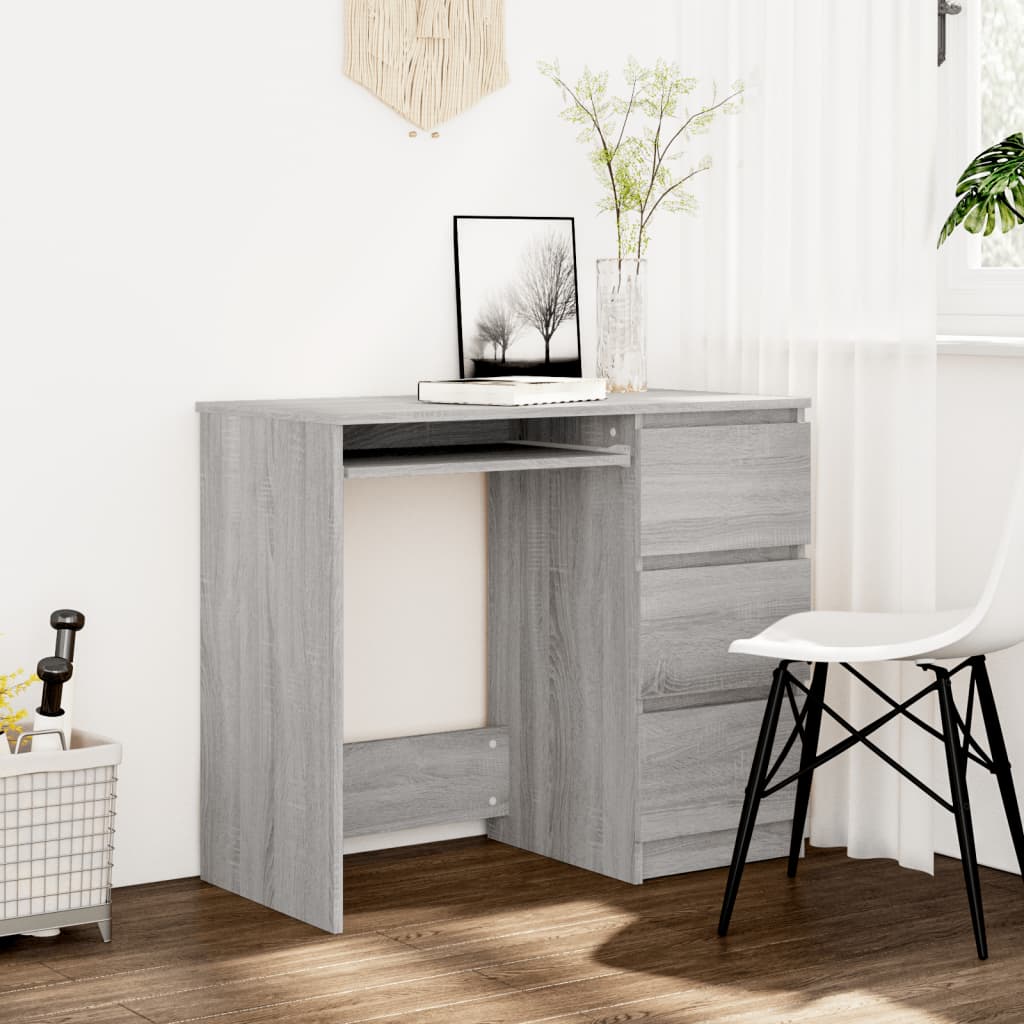 vidaXL Stôl sivý dub sonoma 90x45x76 cm spracované drevo