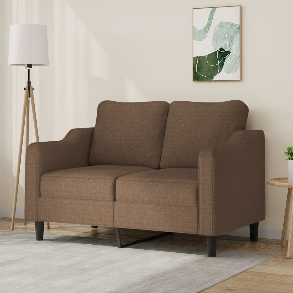 vidaXL 2-miestna pohovka hnedá 120 cm látka