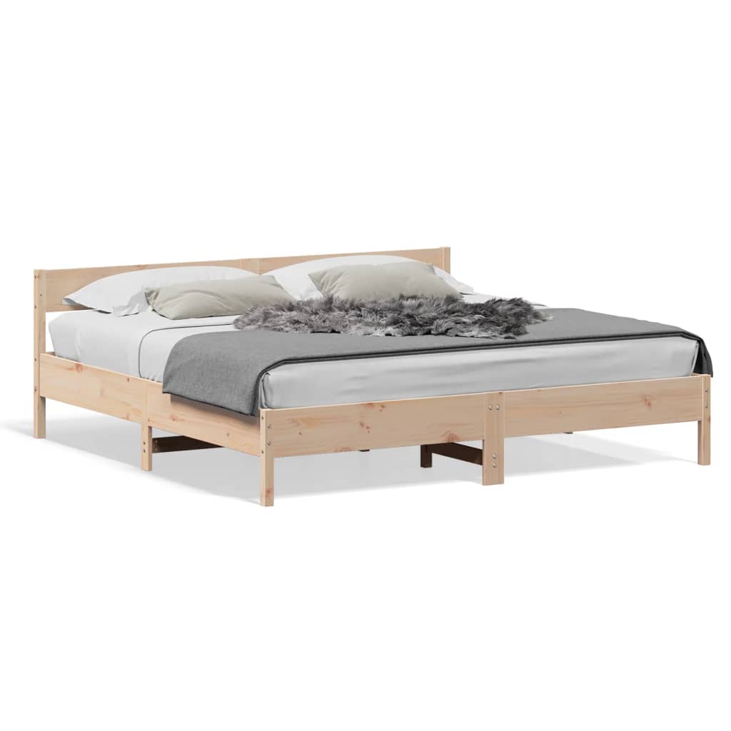 vidaXL Posteľ bez matraca 180x200 cm masívna borovica