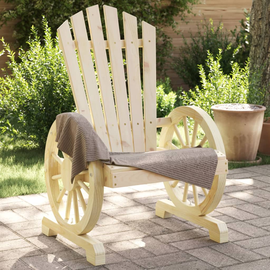 vidaXL Záhradné stoličky Adirondack 4 ks jedľový masív