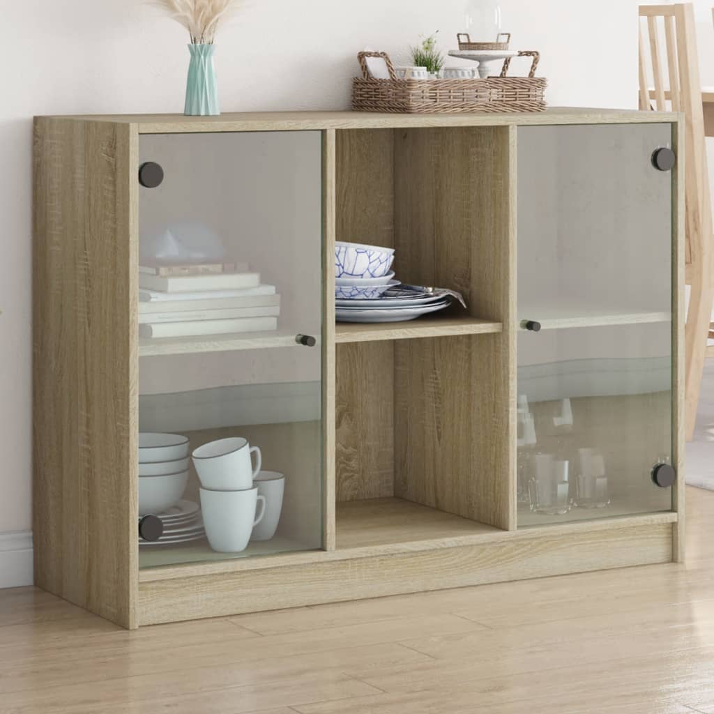 vidaXL Komoda dub sonoma 102x37x75,5 cm kompozitné drevo