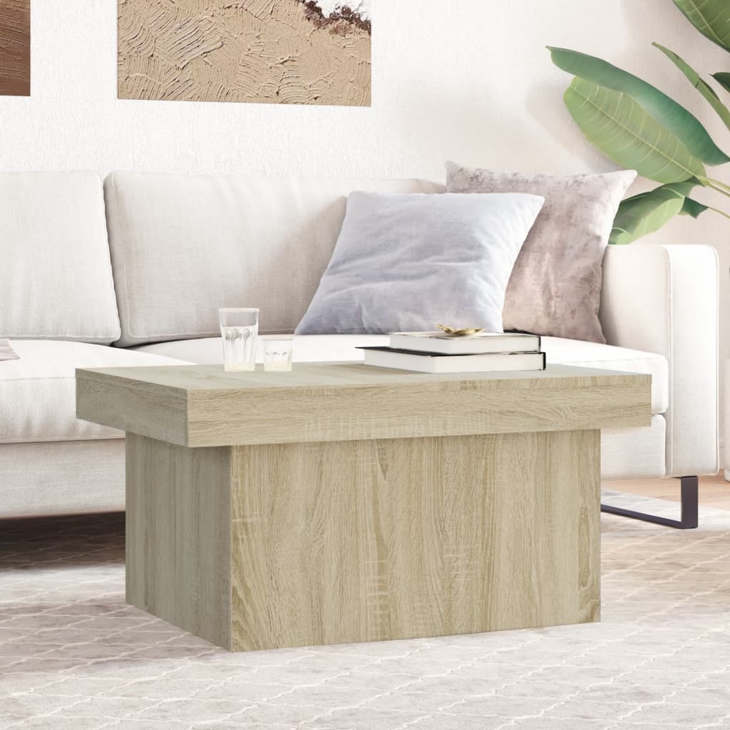 vidaXL Konferenčný stolík dub sonoma 80x55x40 cm kompozitné drevo