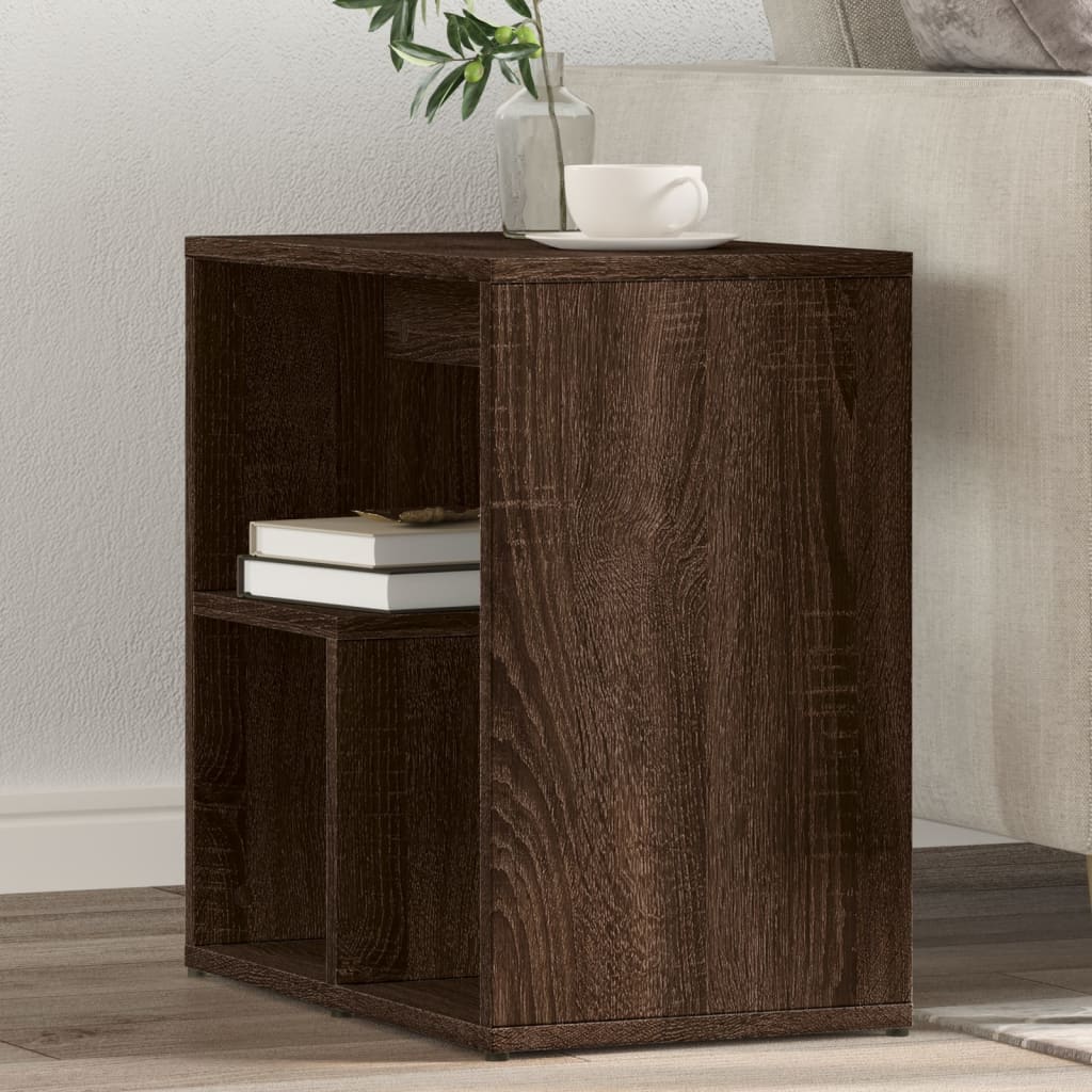 vidaXL Príručné stolíky 2 ks hnedý dub 50x30x50 cm kompozitné drevo