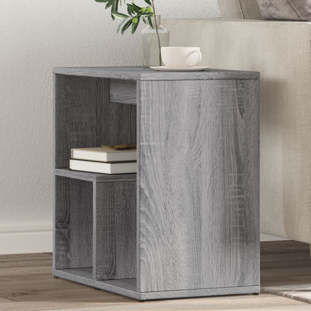 vidaXL Príručné stolíky 2 ks sivé sonoma 50x30x50 cm kompozitné drevo