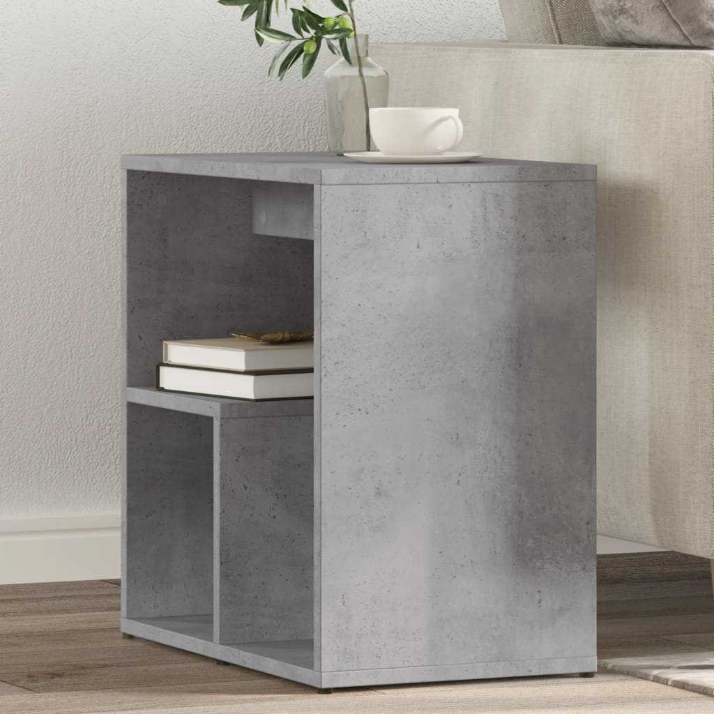 vidaXL Príručné stolíky 2 ks betónové sivé 50x30x50cm kompozitné drevo
