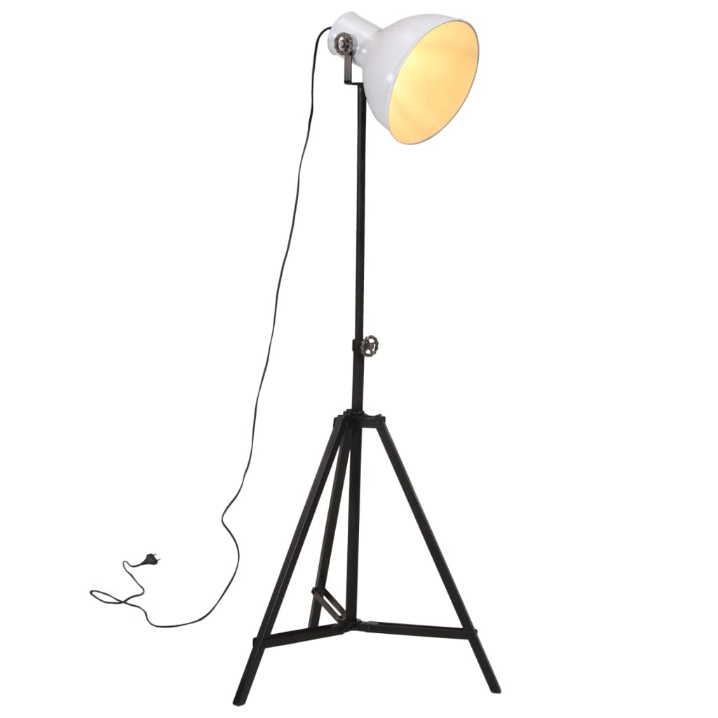 vidaXL Podlahová lampa 25 W biela 61x61x90/150 cm E27
