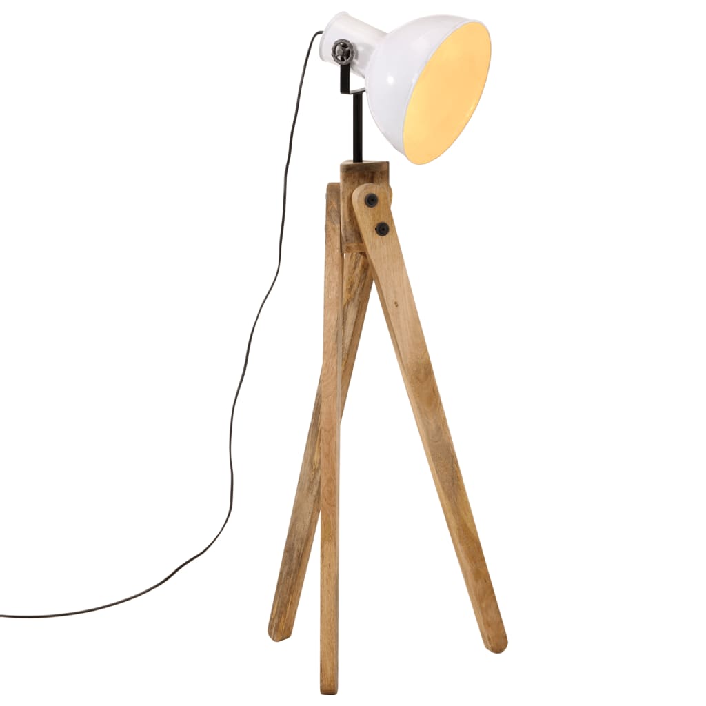 vidaXL Podlahová lampa 25 W biela 45x45x120 cm E27