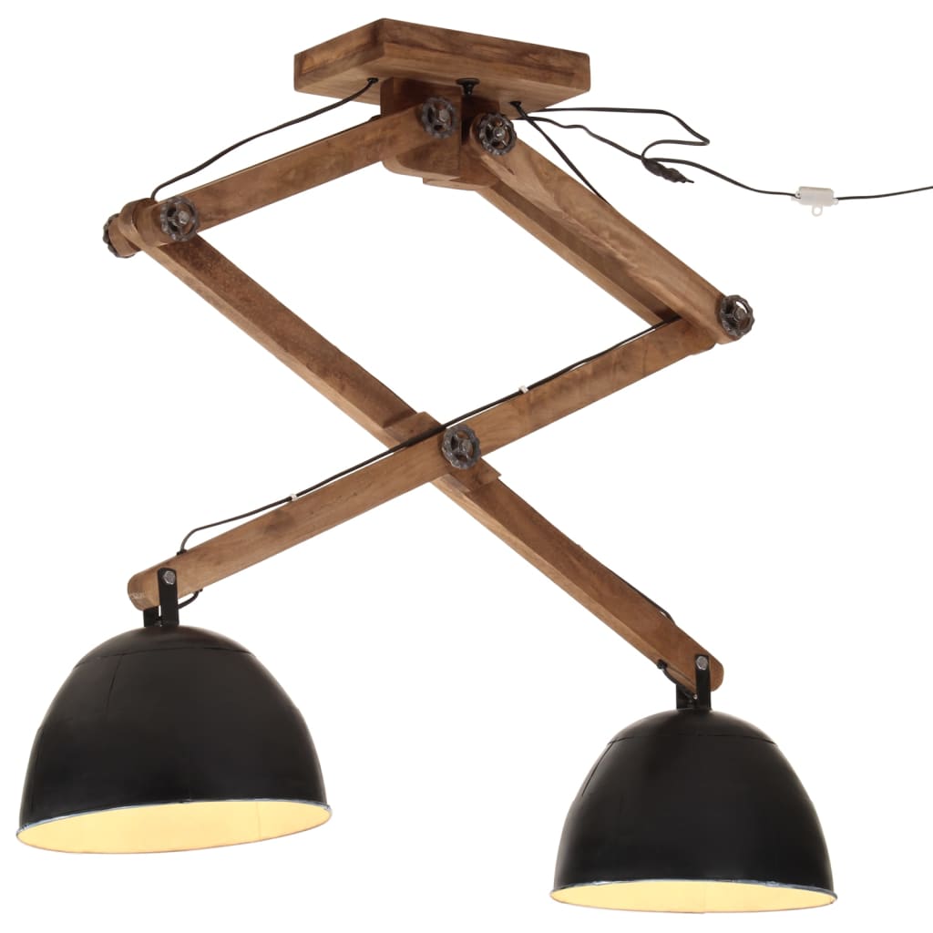 vidaXL Závesná lampa 25 W čierna 29x18x85 cm E27