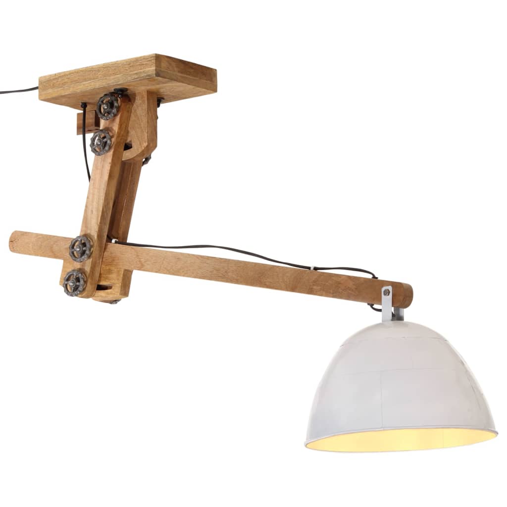 vidaXL Závesná lampa 25 W biela 105x30x65-108cm E27