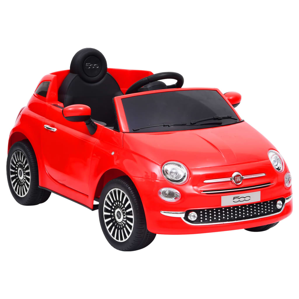 vidaXL Detské elektrické autíčko Fiat 500, červené
