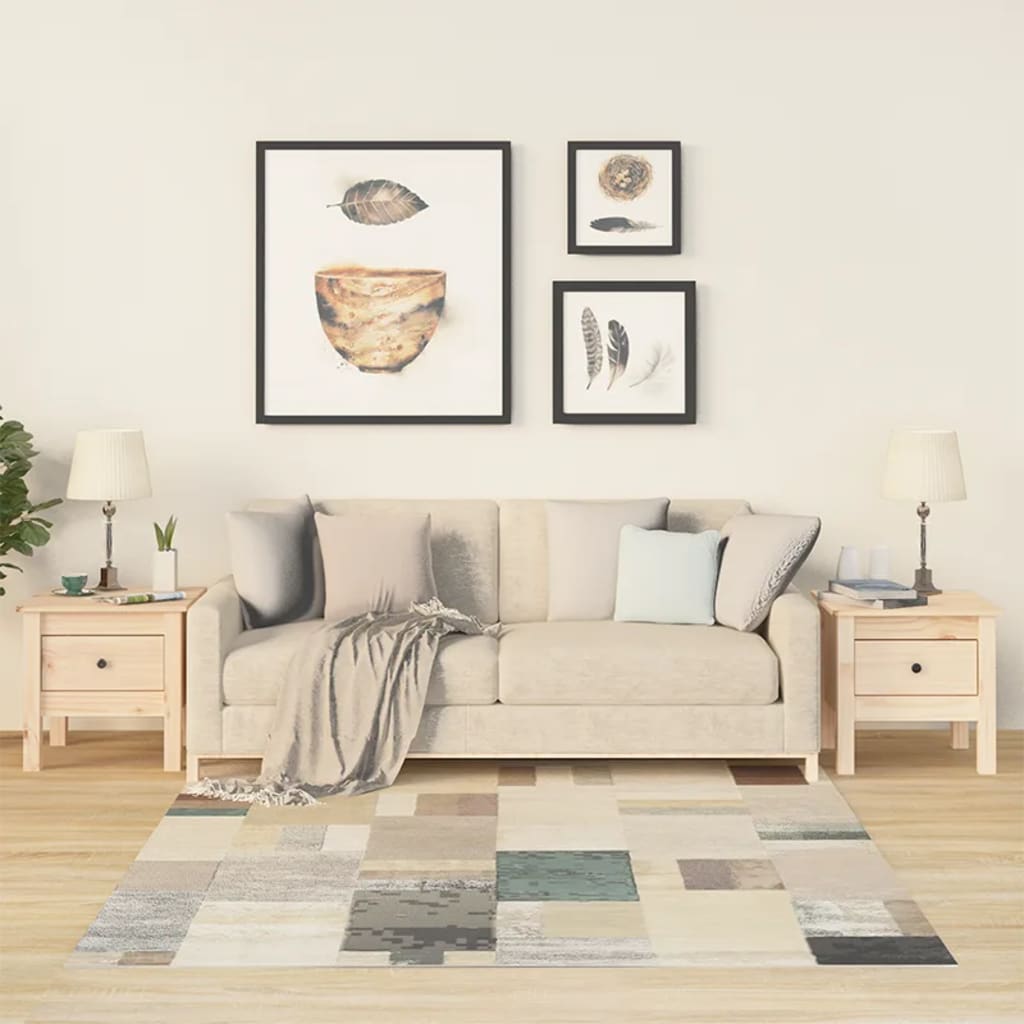 vidaXL Bočné stolíky 2 ks 40x40x39 cm borovicový masív