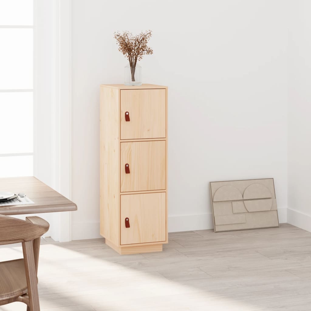 vidaXL Vysoká skrinka 34x40x108,5 cm masívna borovica