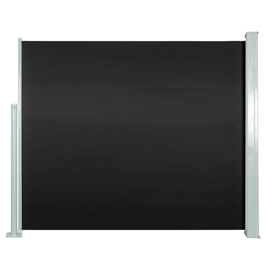 vidaXL Zaťahovacia bočná markíza 120 x 300 cm čierna
