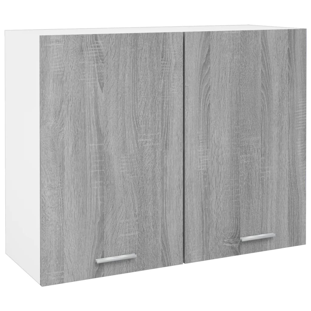 vidaXL Závesná skrinka sivý dub sonoma 80x31x60 cm spracované drevo