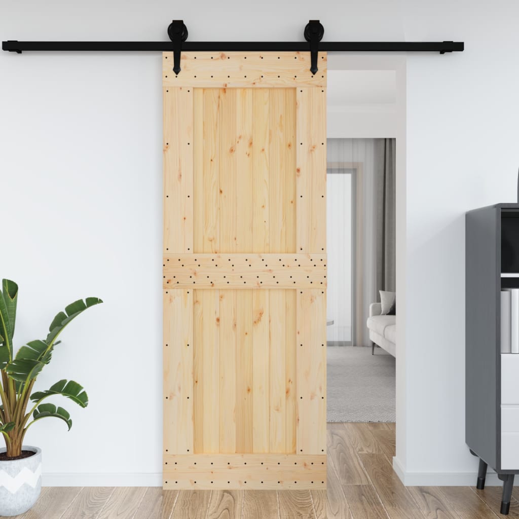 vidaXL Dvere NARVIK 85x210 cm, borovicový masív