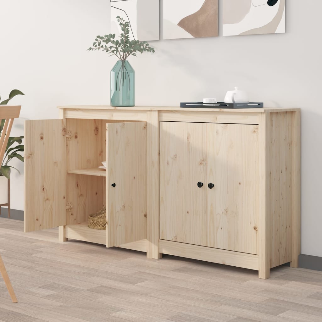 vidaXL Komody 2 ks 70x35x80 cm masívna borovica