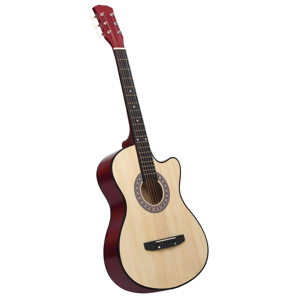 vidaXL Folková akustická gitara Cutaway so 6 strunami 38