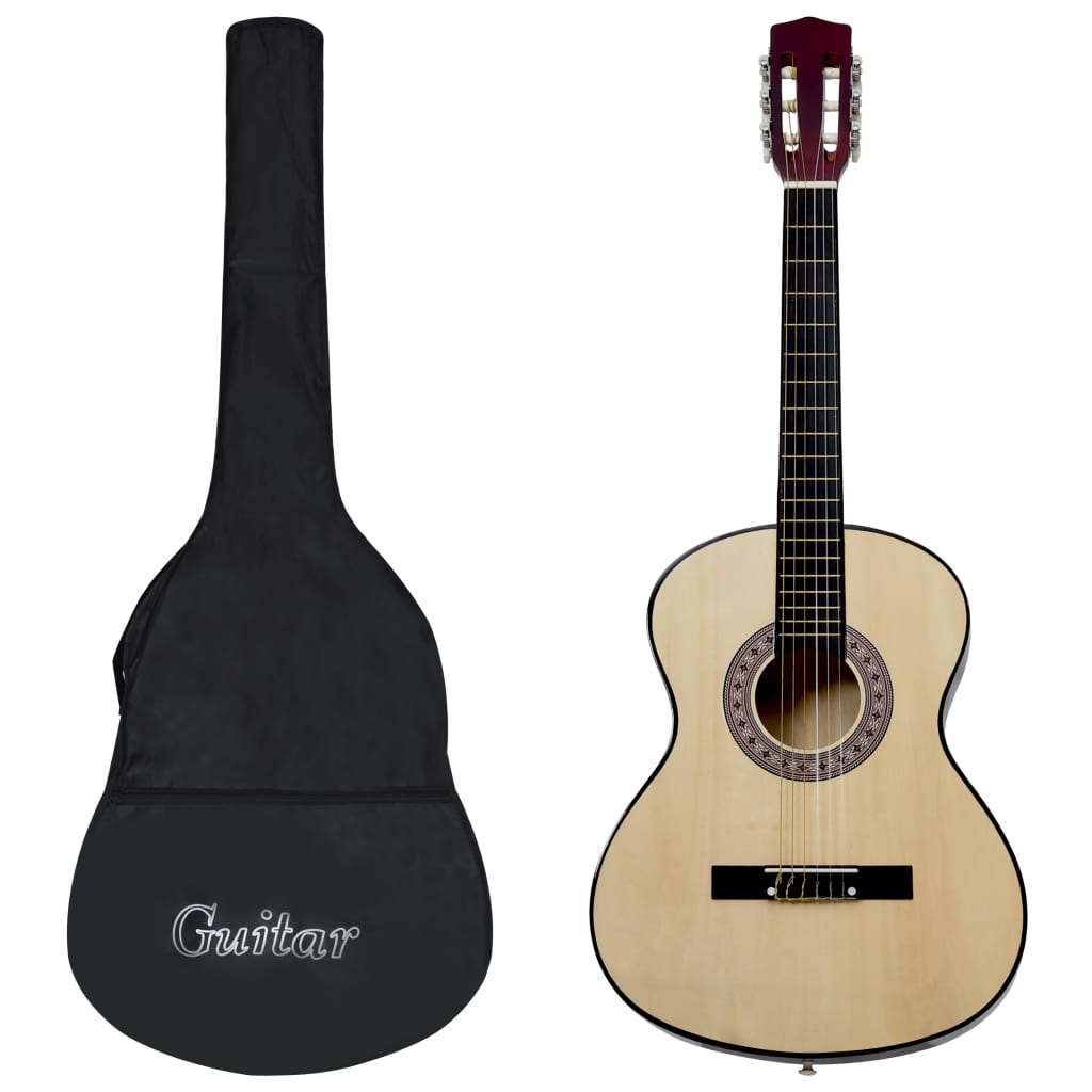 vidaXL Klasická gitara pre začiatočníkov s taškou 4/4 39