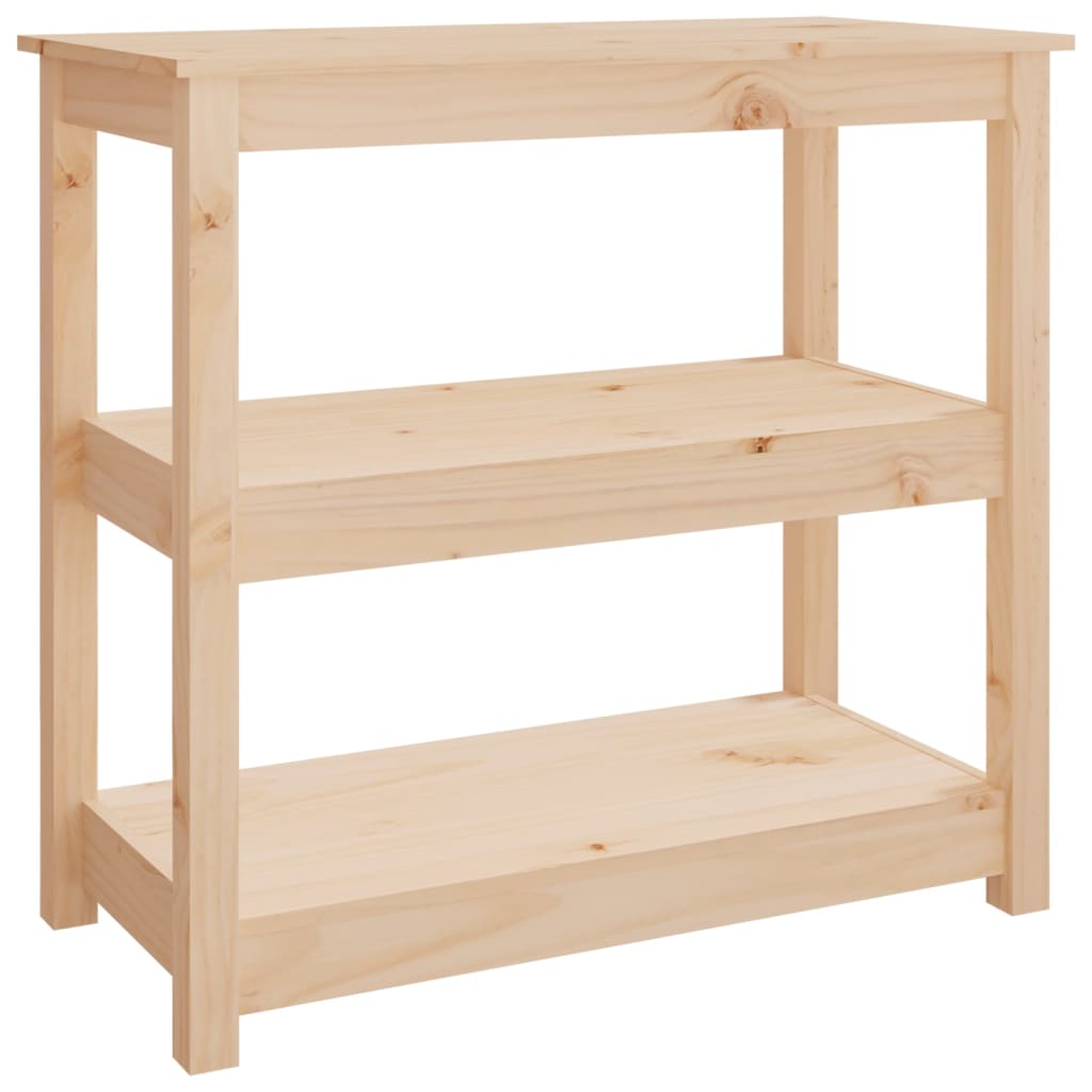 vidaXL Konzolový stolík 80x40x74 cm masívne borovicové drevo