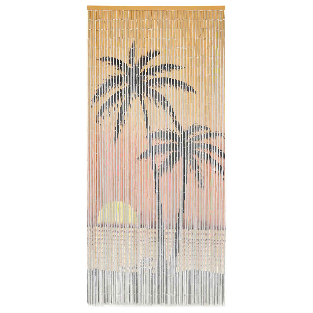 vidaXL Bambusový záves proti hmyzu do dverí 90x200 cm