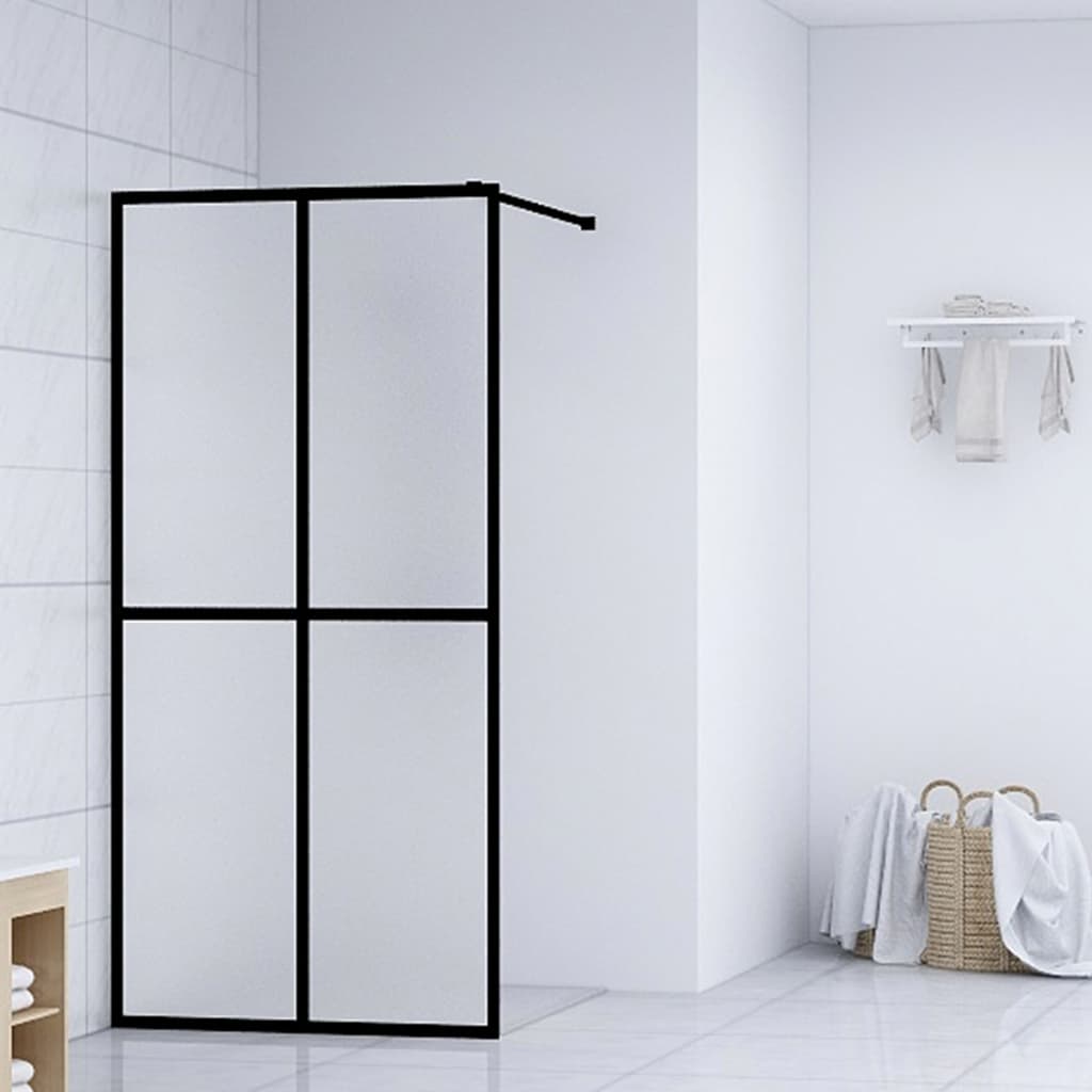 vidaXL Sprchová zástena walk-in, matné tvrdené sklo 80x195 cm