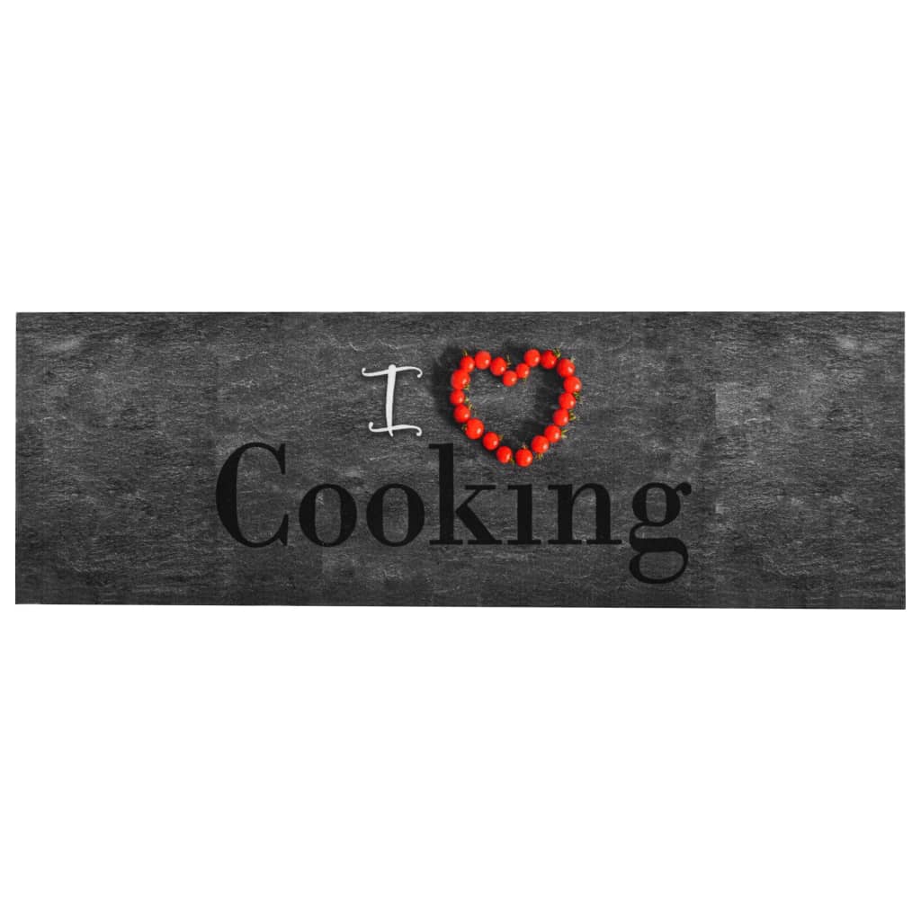vidaXL Kuchynský koberec prateľný dizajn Cooking 60x300 cm