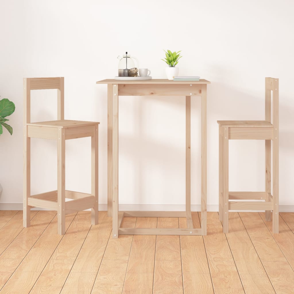 vidaXL Barové stoličky 2 ks 40x41,5x112 cm borovicový masív