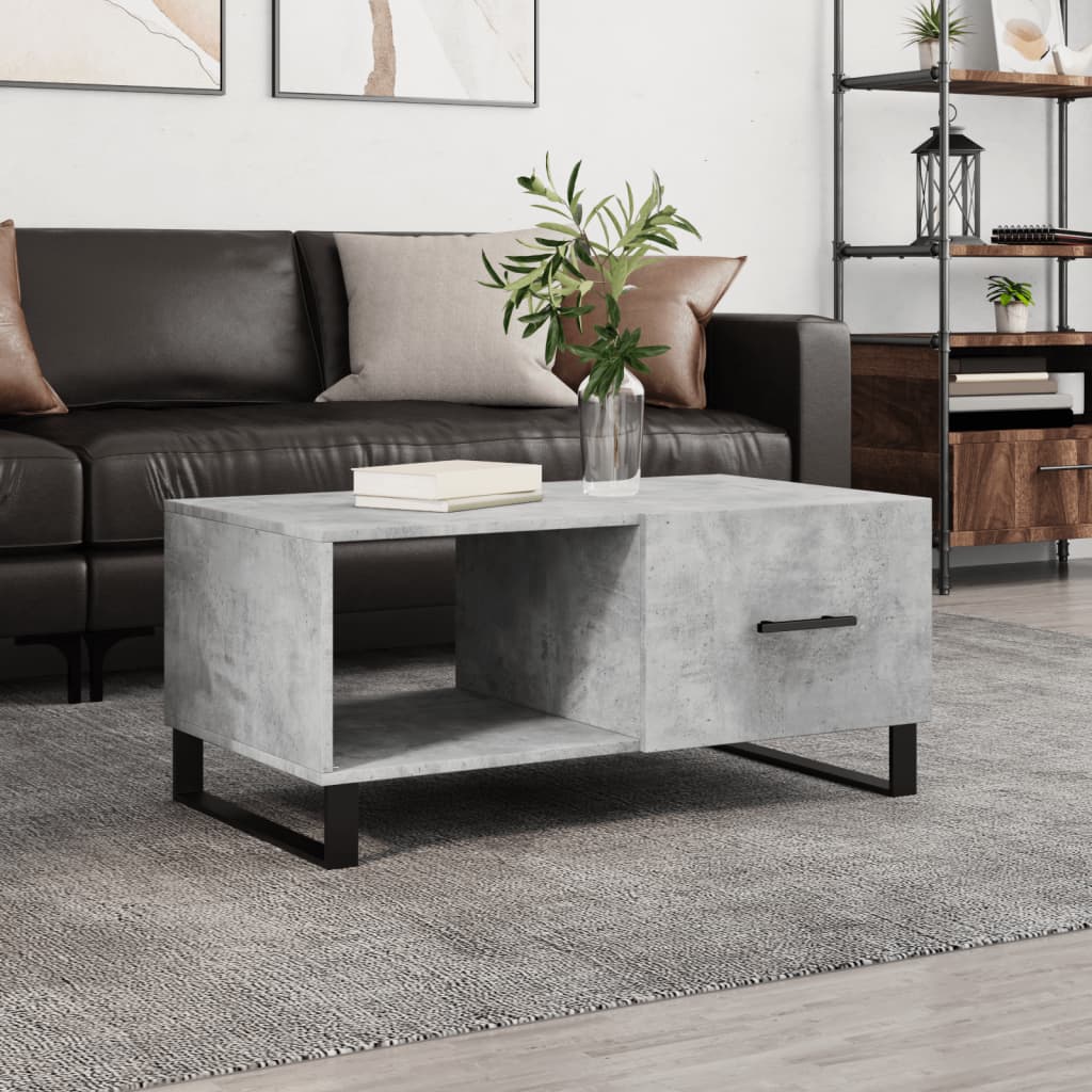 vidaXL Konferenčný stolík betónovo sivý 90x50x40 cm kompozitné drevo