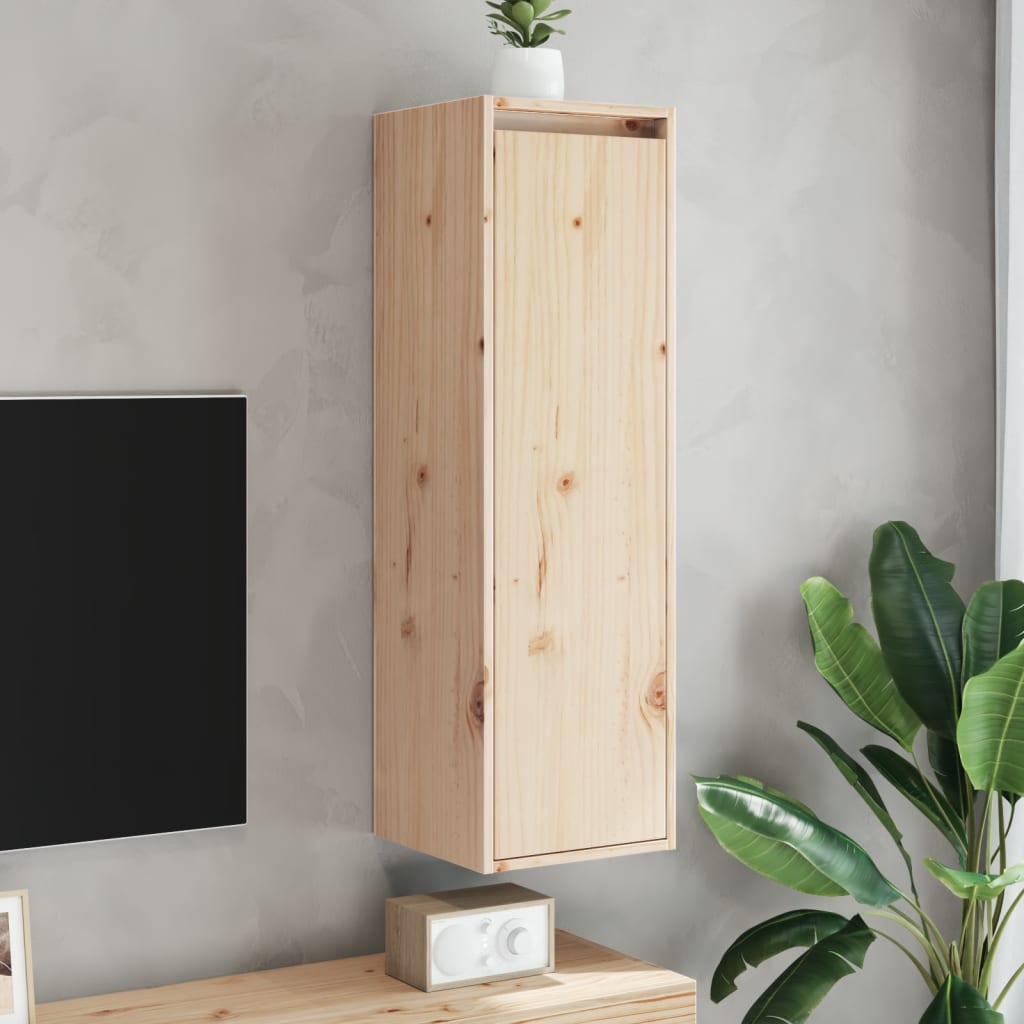 vidaXL Nástenné skrinky 2 ks 30x30x100 cm masívne borovicové drevo