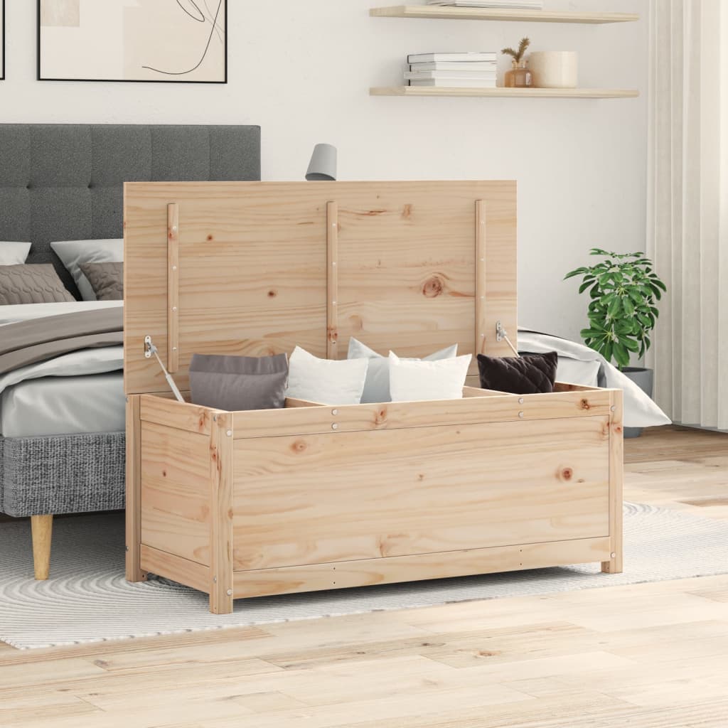 vidaXL Úložný box 110x50x45,5 cm masívna borovica