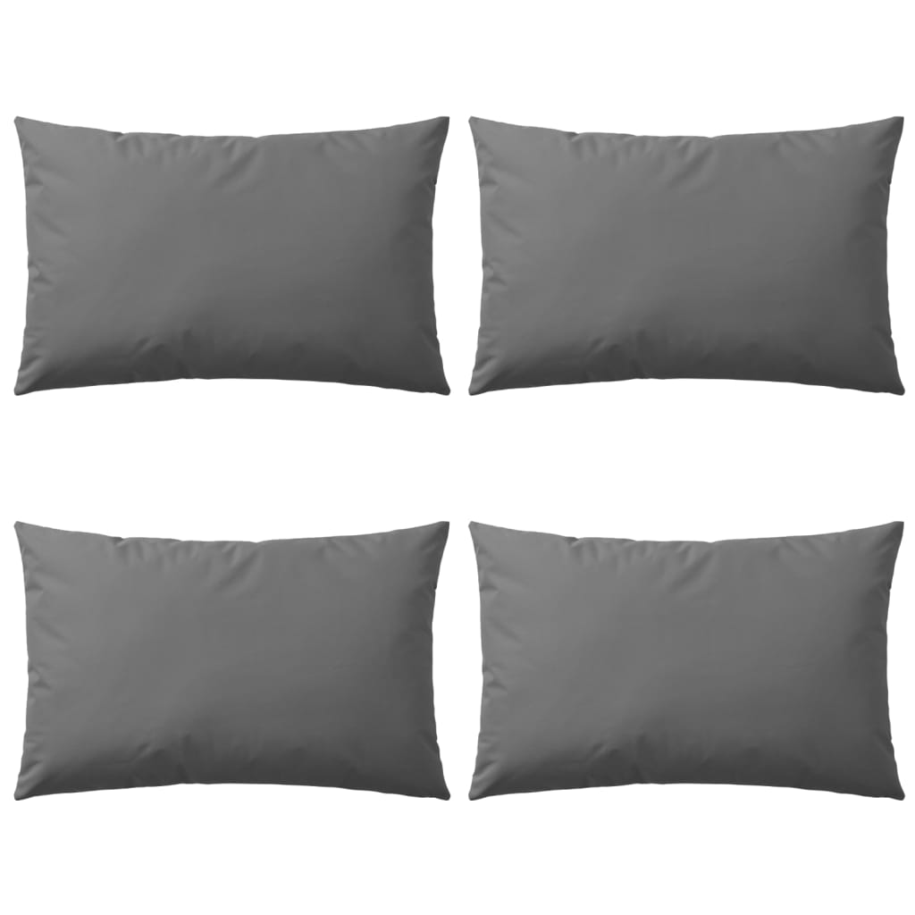 vidaXL Záhradný vankúš 4 ks 60x40 cm sivý