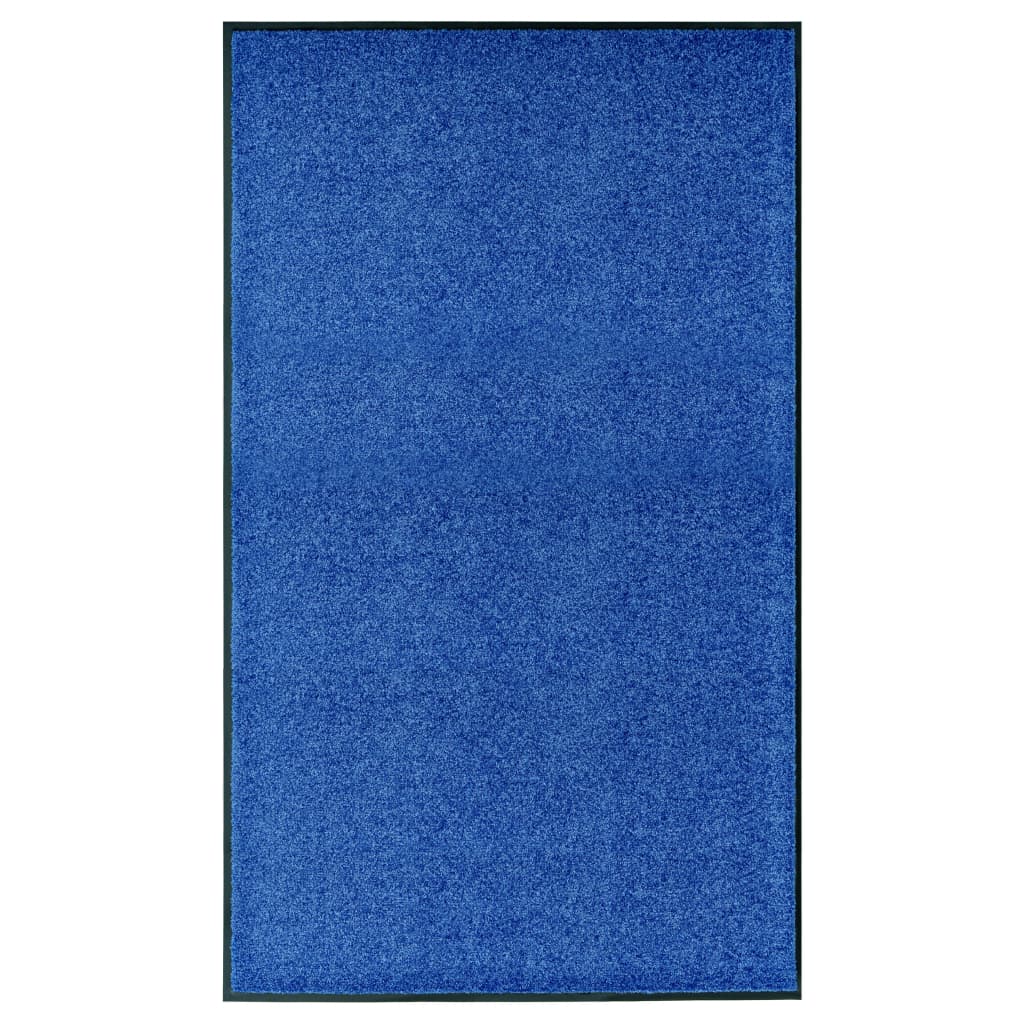 vidaXL Rohožka, prateľná, modrá 90x150 cm