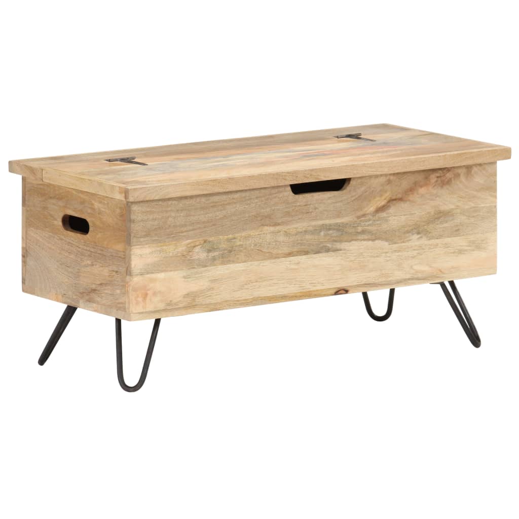 vidaXL Truhlica 90x40x40 cm mangovníkový masív