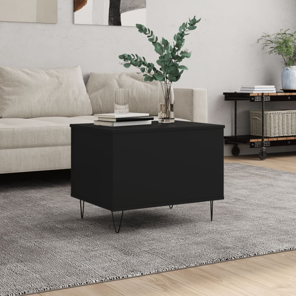 vidaXL Konferenčný stolík čierny 60x44,5x45 cm spracované drevo