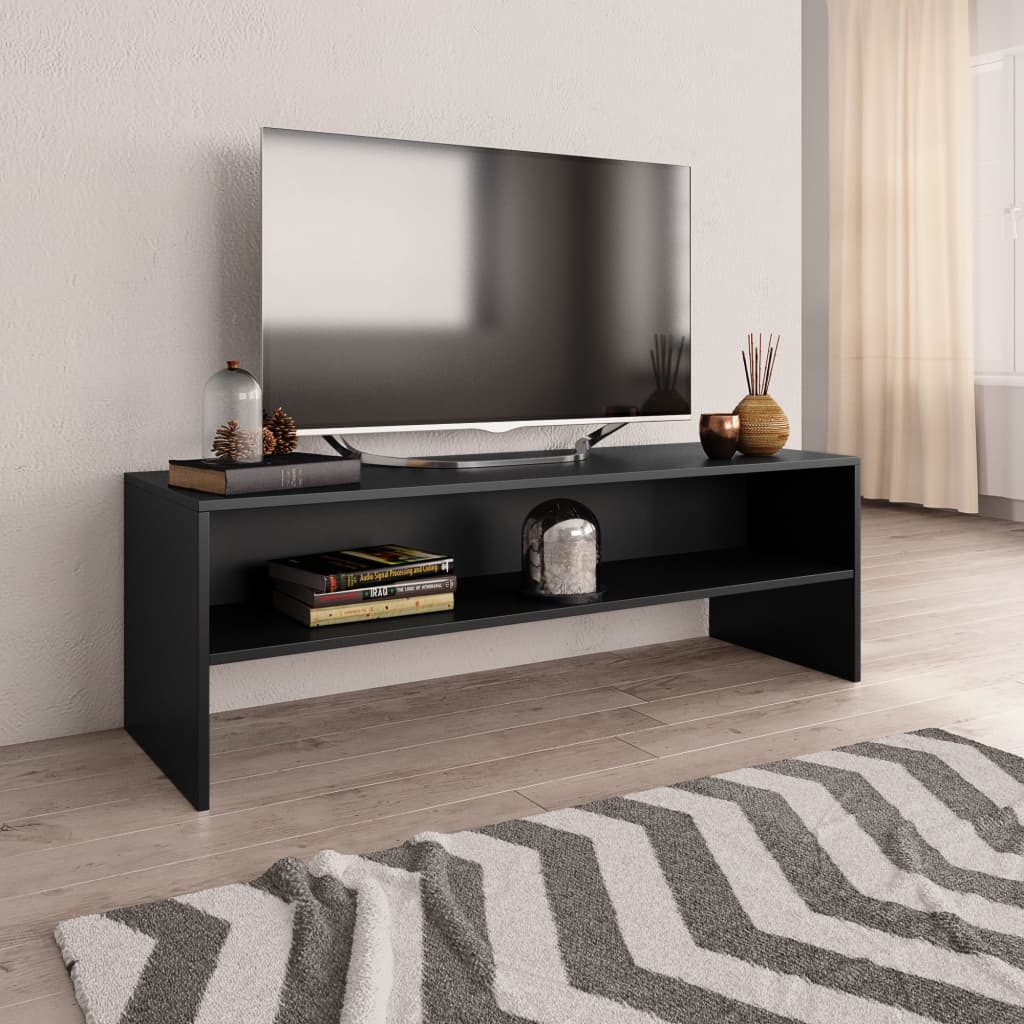 vidaXL TV skrinka, čierna 120x40x40 cm, kompozitné drevo