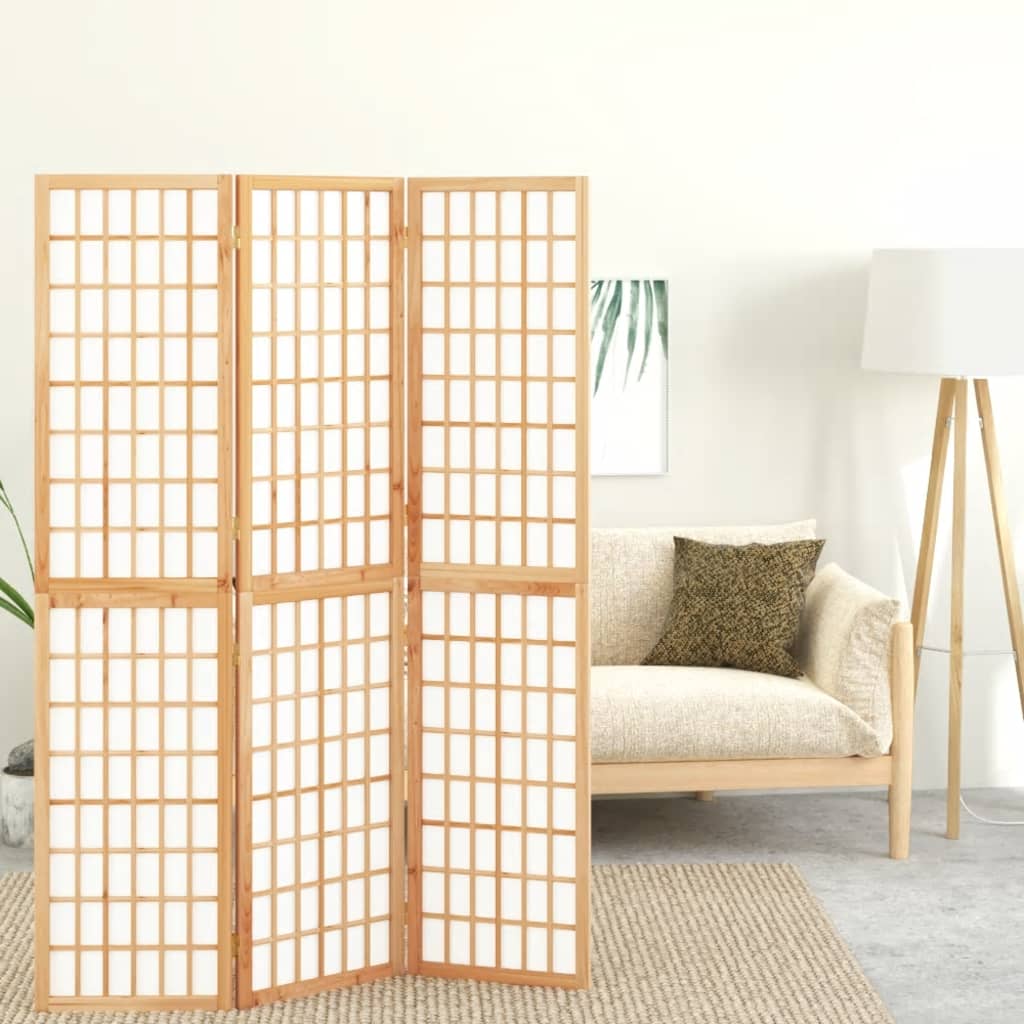 vidaXL Skladací paraván so 3 panelmi japonský štýl 120x170 cm