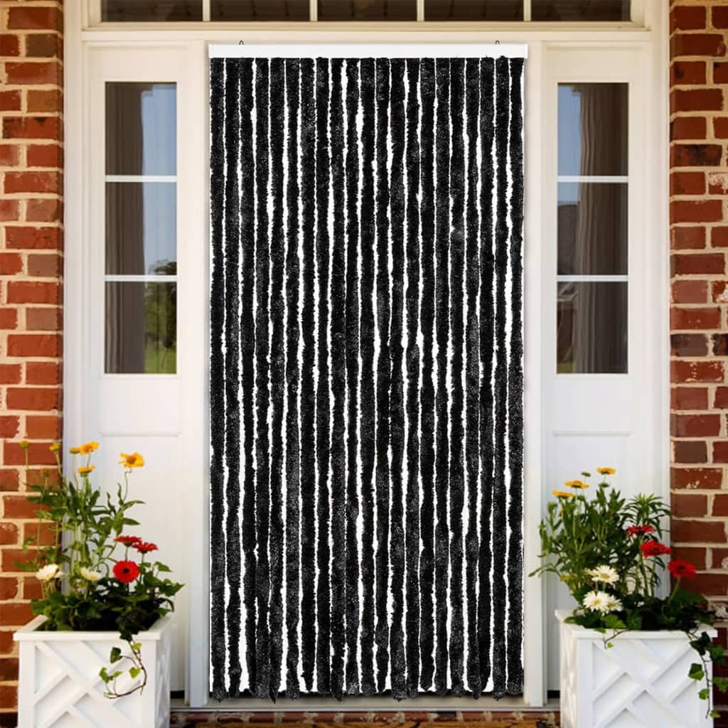 vidaXL Záves proti hmyzu, antracitový 90x200 cm, ženilka