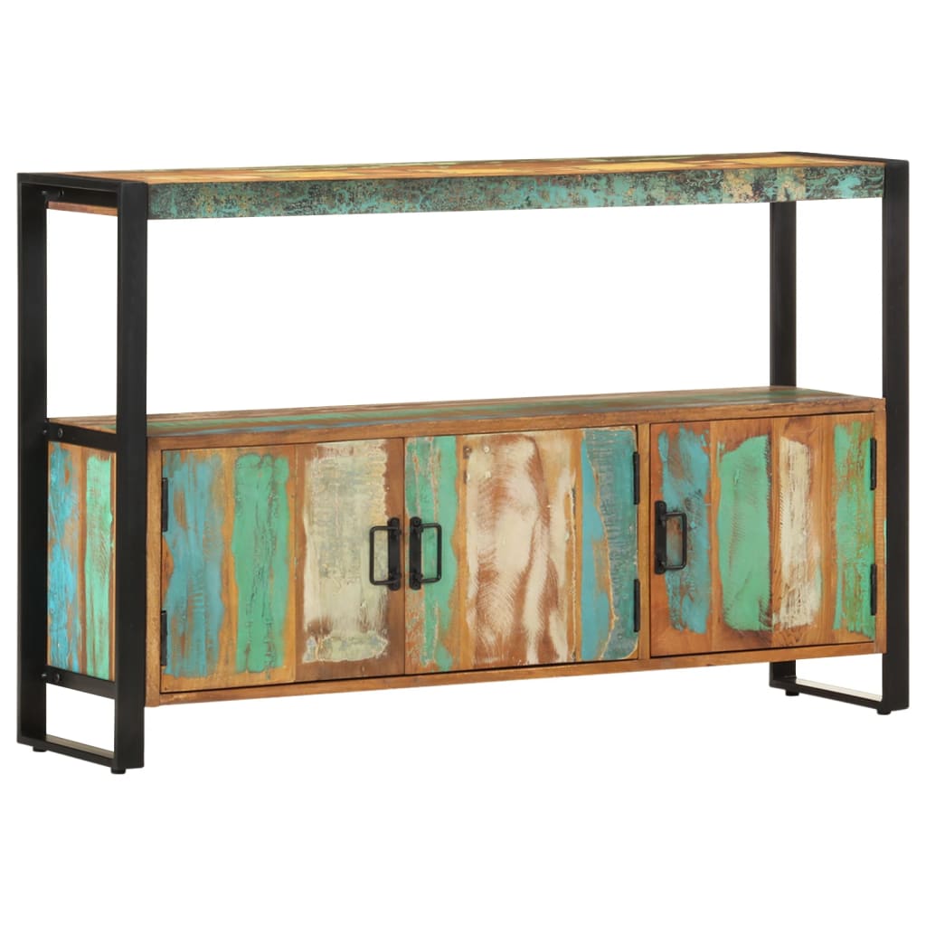 vidaXL Komoda 120x30x75 cm, recyklovaný masív