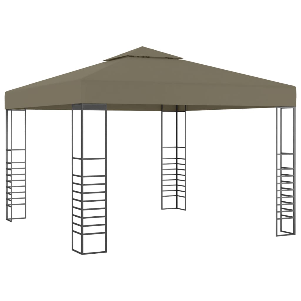 vidaXL Záhradný stan 3x3 m, sivohnedý 180 g/m²