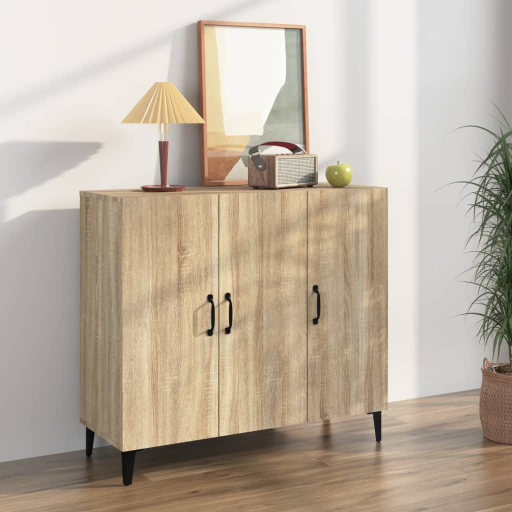 vidaXL Komoda dub sonoma 90x34x80 cm kompozitné drevo