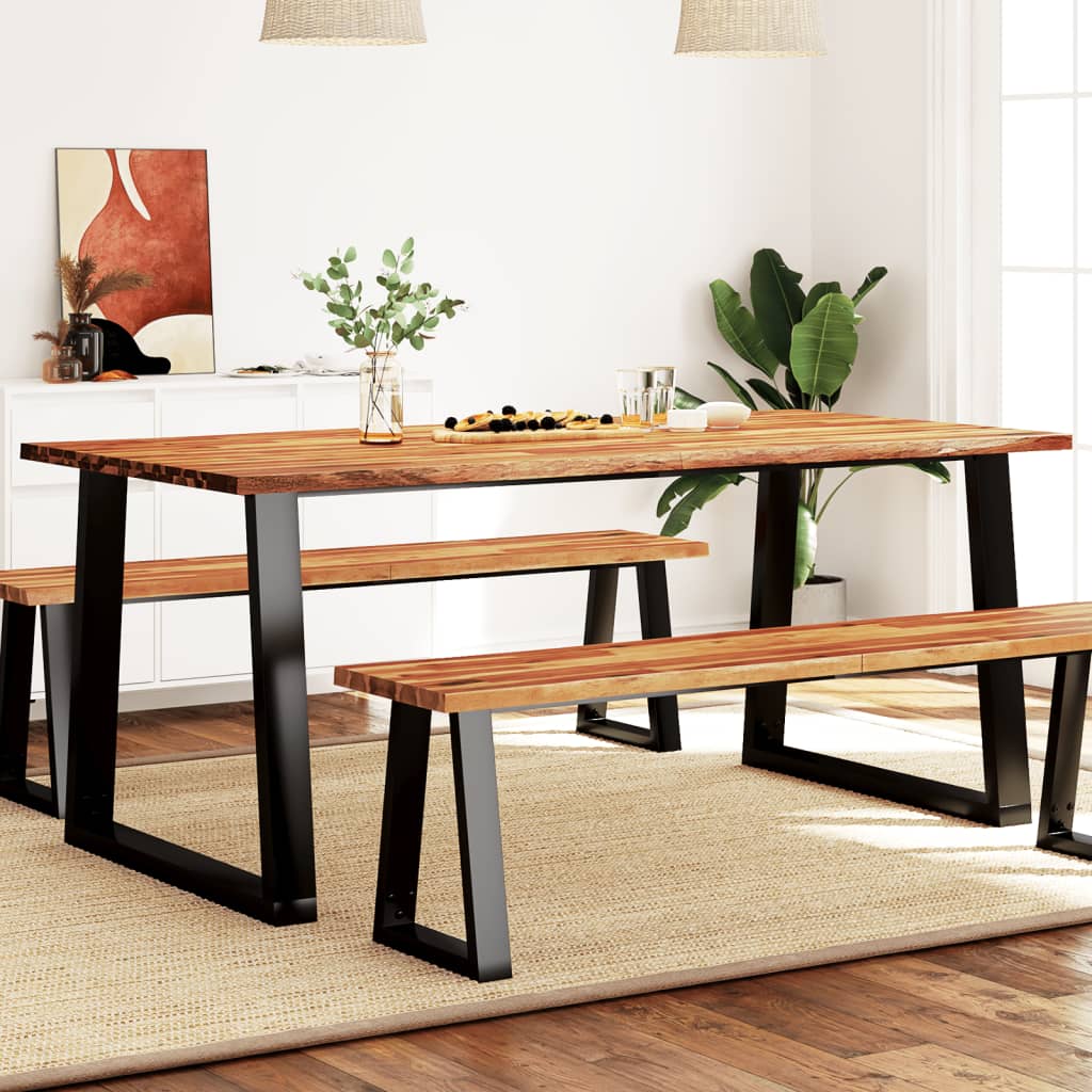 vidaXL Jedálenský stôl so živou hranou 180x90x75 cm masívna akácia