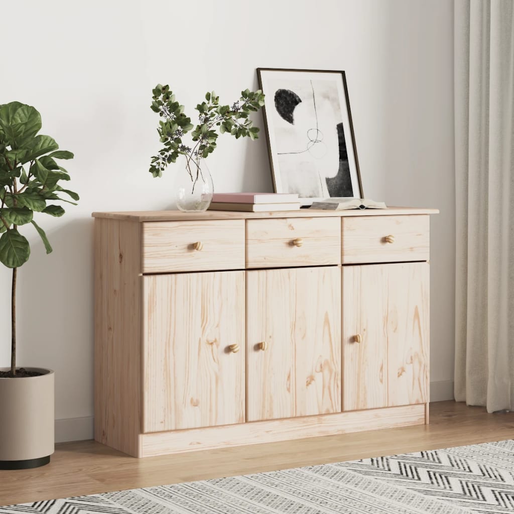 vidaXL Komoda ALTA 112x35x73 cm borovicový masív