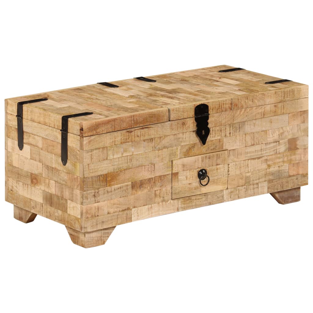 vidaXL Konferenčný stolík z mangovníkového dreva 80x40x35 cm