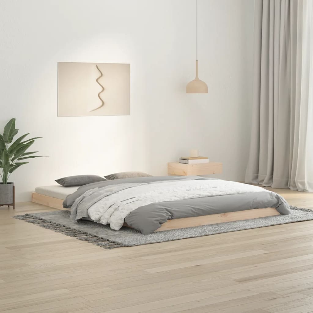 vidaXL Posteľný rám 140x200 cm borovicový masív
