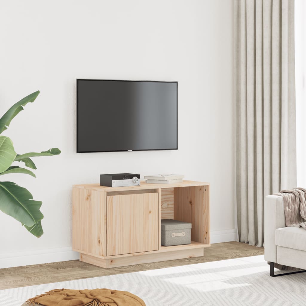 vidaXL TV skrinka 74x35x44 cm masívna borovica
