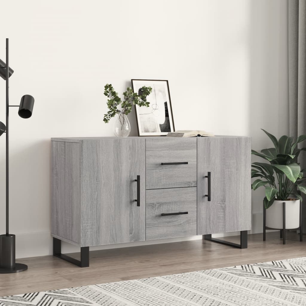 vidaXL Komoda, sivá sonoma 100x36x60 cm, kompozitné drevo