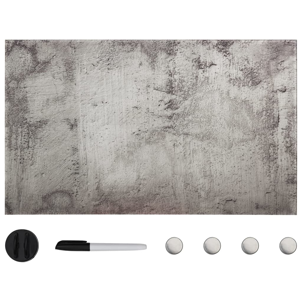 vidaXL Nástenná magnetická tabuľa, sklo 100x60 cm