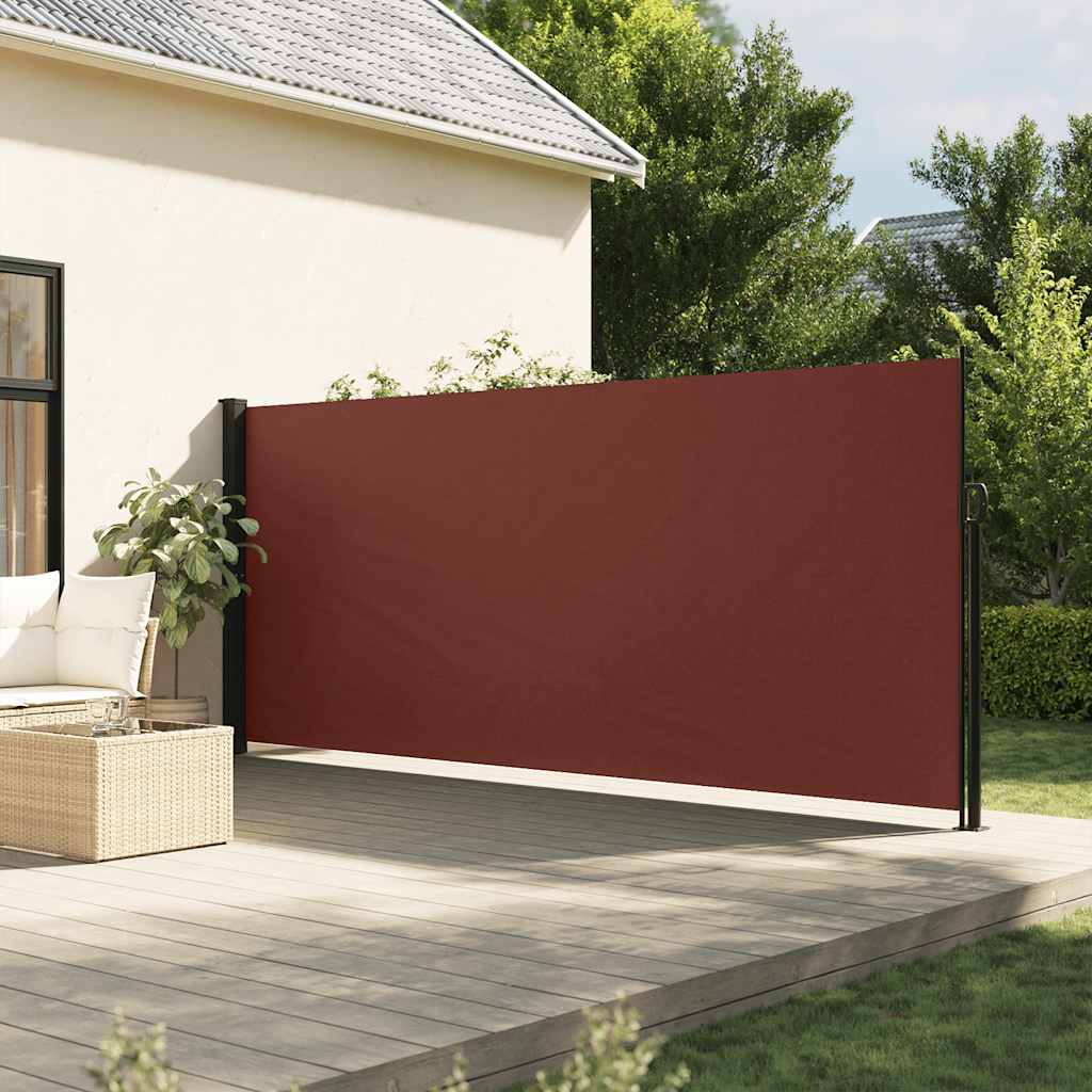 vidaXL Zaťahovacia bočná markíza, hnedá 160x300 cm